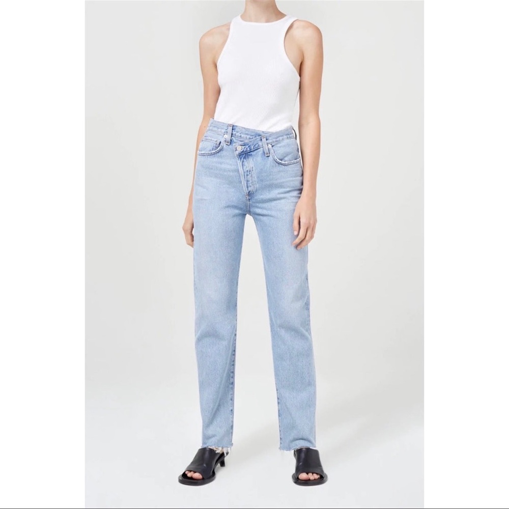 NWT Agolde criss cross jeans